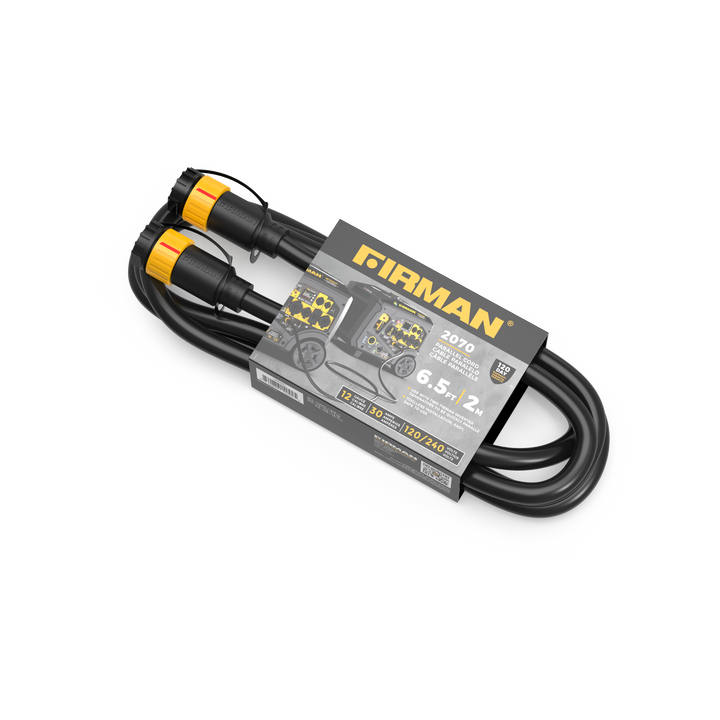 6.5FT Parallel Cord for over 5000W FIRMAN Portable Inverter Generator 120/240V 7200W