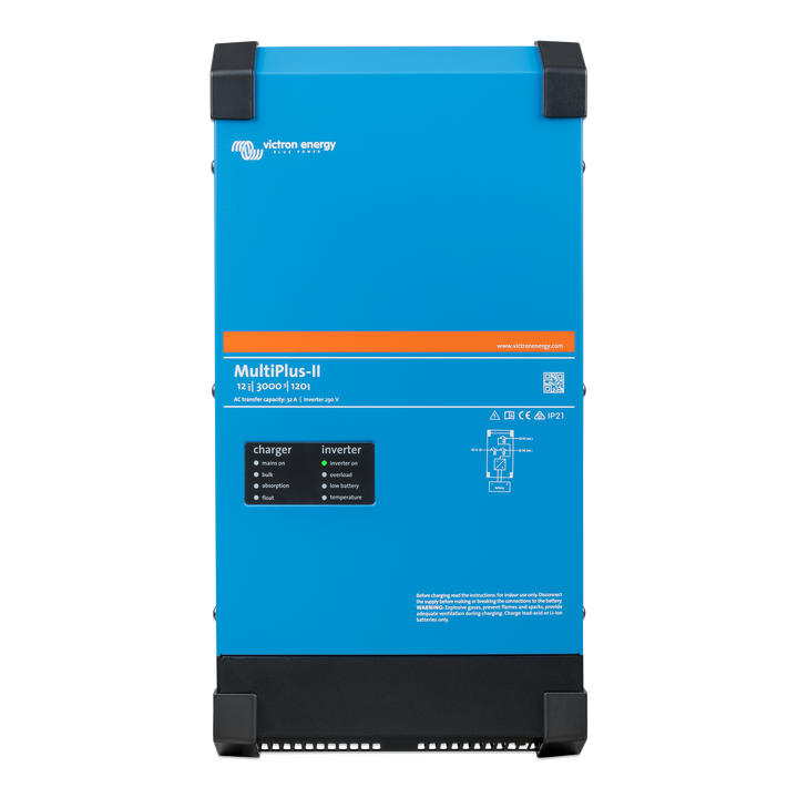 Victron MultiPlus-II 12/3000/120-50 120V (UL 458) Inverter Charger – 3000W Pure Sine Wave Inverter & 120A Battery Charger for RV Marine & Off-Grid