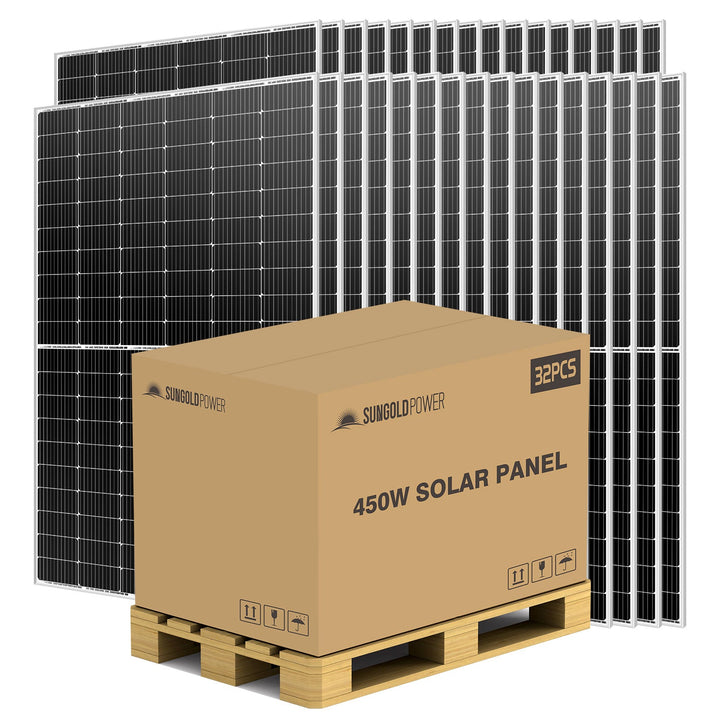 450W MONO PERC SOLAR PANEL FULL PALLET (32 PANELS)
