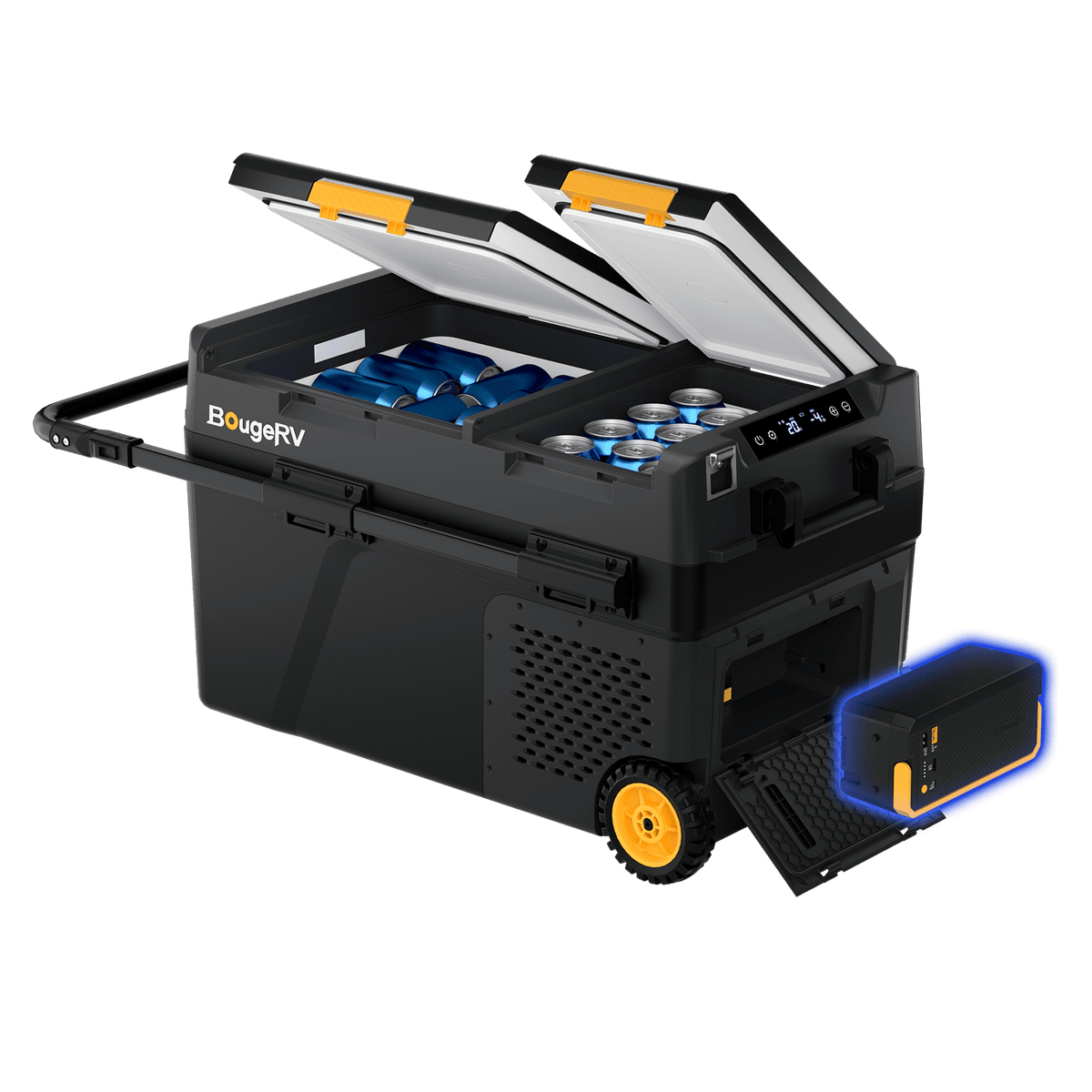 BougeRV CRD2 V2.0 43QT Dual Zone 12V Portable Fridge