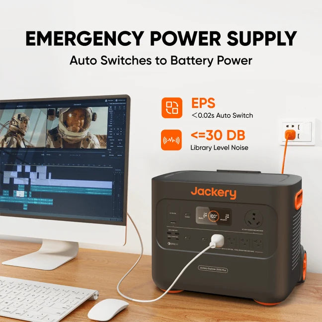 Jackery Explorer 2000 Plus + SolarSaga 500X Solar Panel