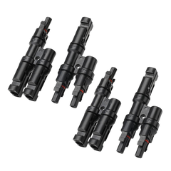 Solar Branch Connectors Y Connector in Pair MMF+FFM Parallel Connection (2 Pairs)