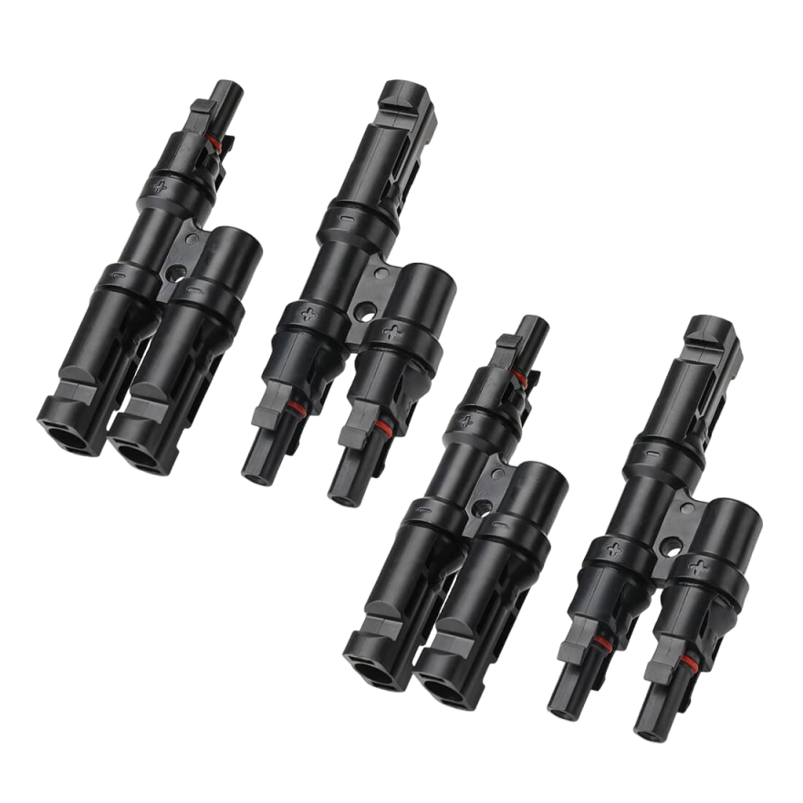 Solar Branch Connectors Y Connector in Pair MMF+FFM Parallel Connection (2 Pairs)