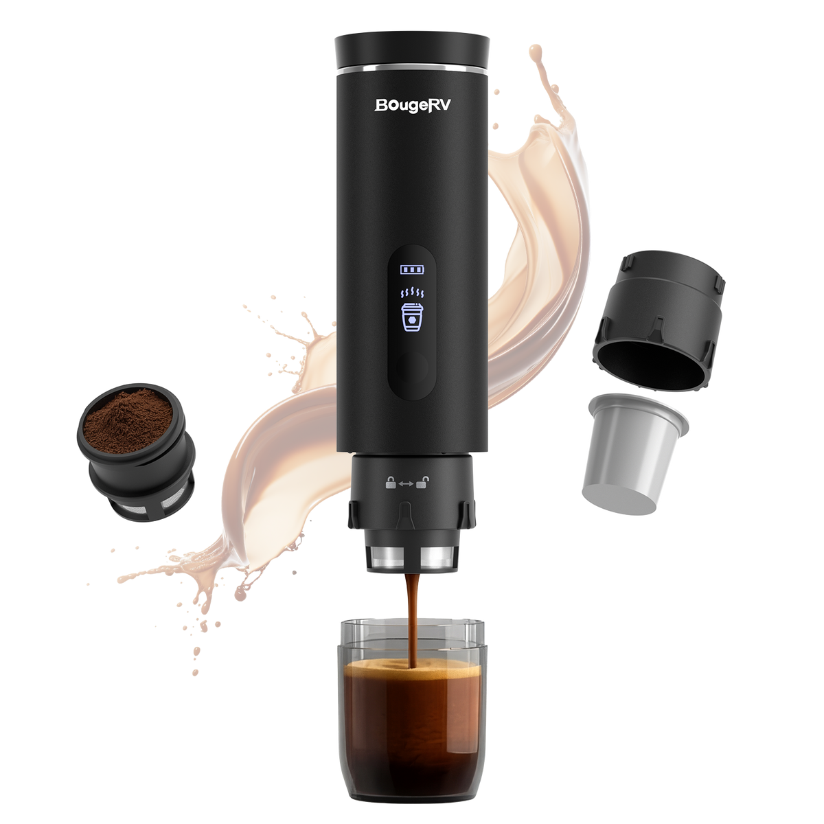 BougeRV CM02 Self-Heating Portable Coffee Maker