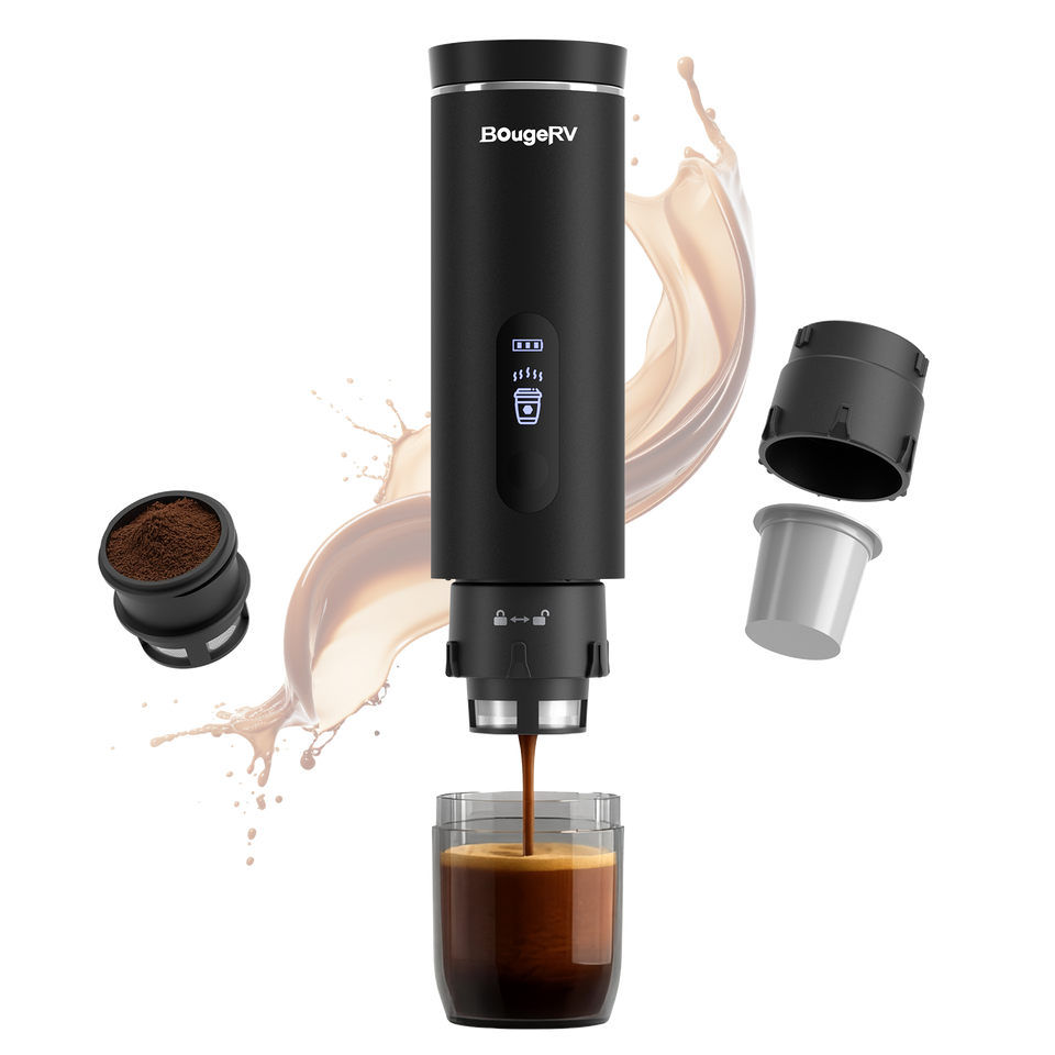 BougeRV CM02 Hands-Free Cordless Self-Heating Coffee Maker