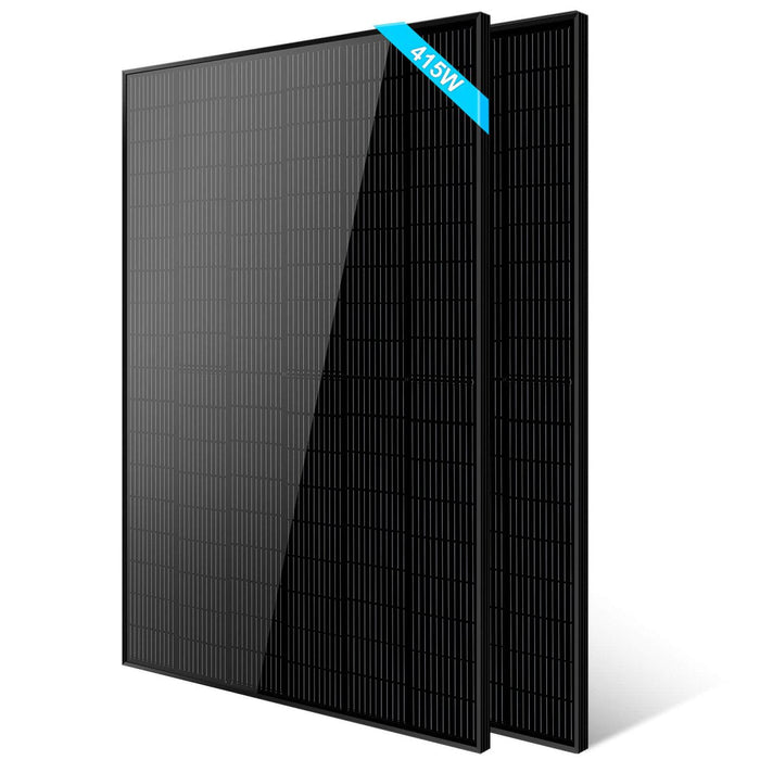 415W Mono Black Solar Panel - Pack of 2
