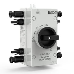 Solar PV DC Quick Disconnect Switch | Solar Array DC Quick Disconnect Switch | 1500 Volt 55 Amp | 4 Pole 2 Strings | Easy to Install