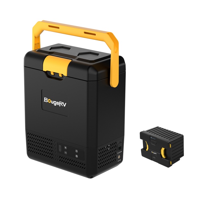 BougeRV CRH 9QT 12V Portable Car Fridge with 173Wh Battery