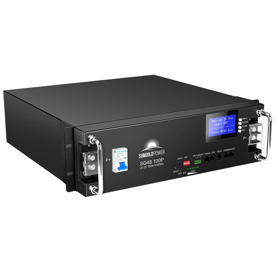 51.2V 100AH SERVER RACK LIFEPO4 LITHIUM BATTERY SG48100P