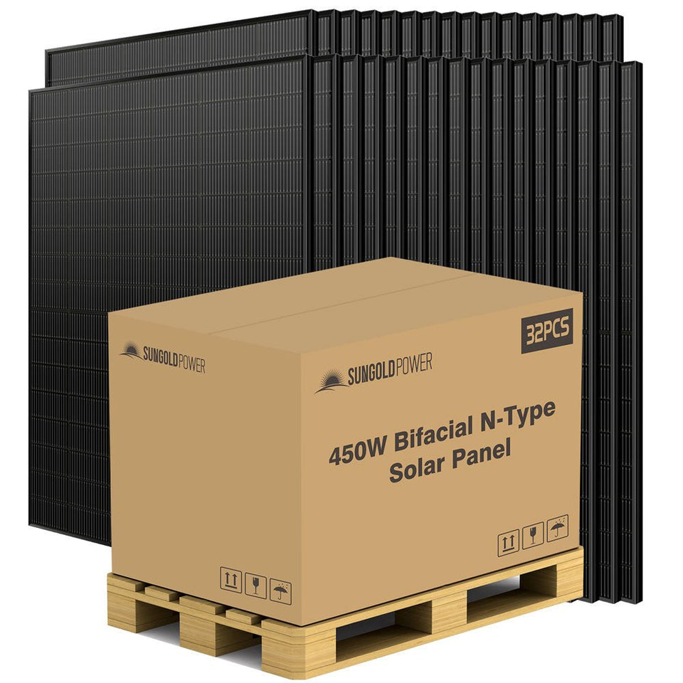 450 Watt Bifacial N-Type Monocrystalline Solar Panel SGN-450-BDG5 (32 PANELS)