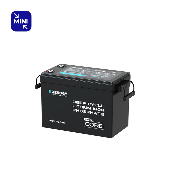 Renogy Core Mini 12V 200Ah LiFePO4 Battery w/ Low Temperature Protection