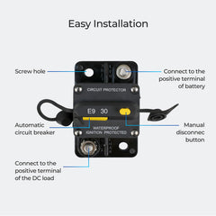 Renogy 40A Thermal Circuit Breaker