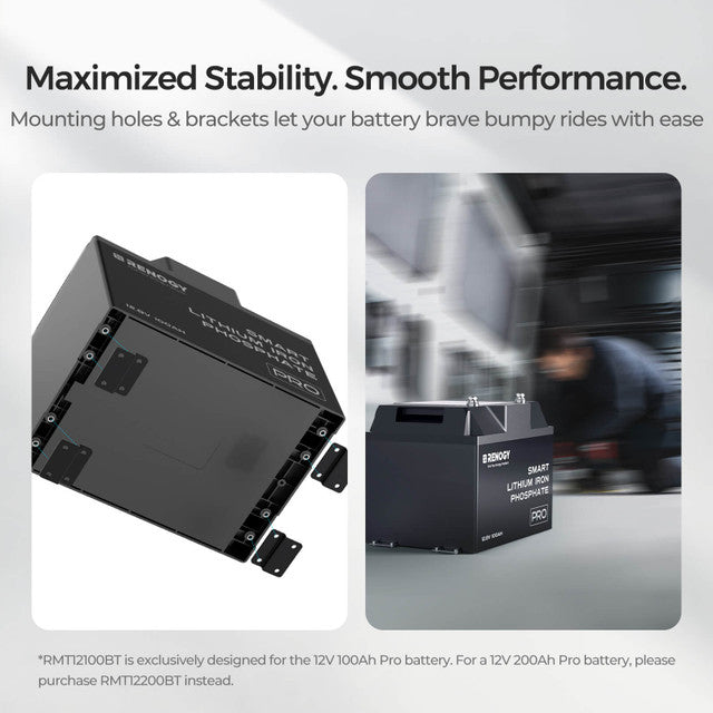 Renogy Mounting Brackets for 12V 200Ah Pro LiFePO4 Batteries