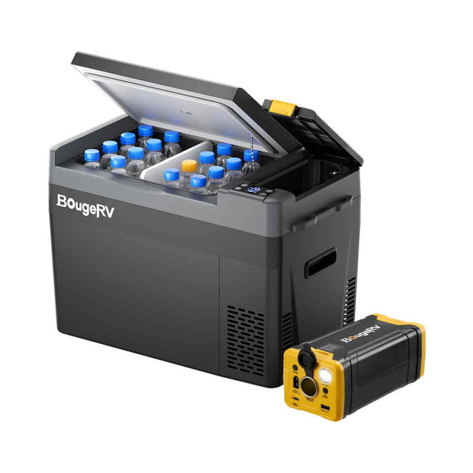 BougeRV CRPRO30 30 Quart 12V Portable Car Fridge Freezer