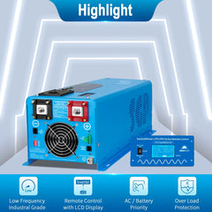 Low Frequency Inverter 4000W-DC24V (single phase) AC input 120V AC output 120V