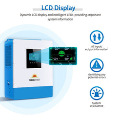 5000W 48V Solar Charger Inverter AC input 120V AC output 120V [PARALLEL, 100A MPPT]