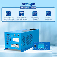 Low Frequency Inverter 3000W-DC24V (single phase) AC input 120V AC output 120V
