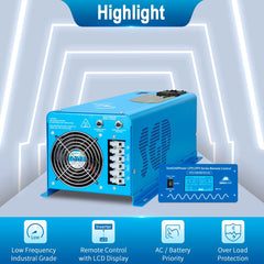 Low Frequency Inverter 4000W-DC12V (single phase) AC input 120V AC output 120V