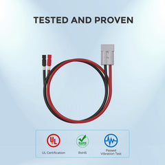 Renogy 5FT 6 AWG Anderson Adapter Cable (Anderson PP75 - Anderson SB120)