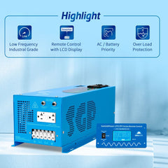 Low Frequency Inverter 3000W-DC12V (single phase) AC input 120V AC output 120V