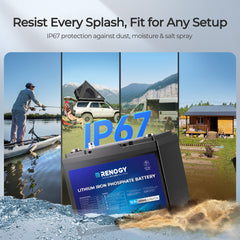 Renogy Core 12V 100Ah Trolling Motor Lithium Iron Phosphate Battery w/ Bluetooth