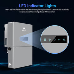 High Voltage 11.4KW Hybrid Split Phase Inverter with APS Transmitter
