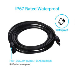 Renogy 5FT 10 AWG MC4 Solar Panel Extension Cable w/ Male to Female Solar Connector