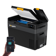 BougeRV New CRX3 30QT 12V Portable Electric Cooler Fridge
