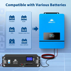 8KW 48V Split Phase Solar Inverter AC input 120V/240V AC output 120V/240V