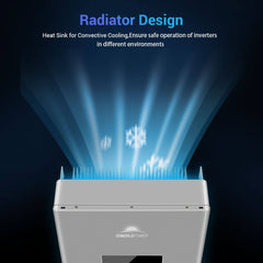 High Voltage 11.4KW Hybrid Split Phase Inverter with APS Transmitter