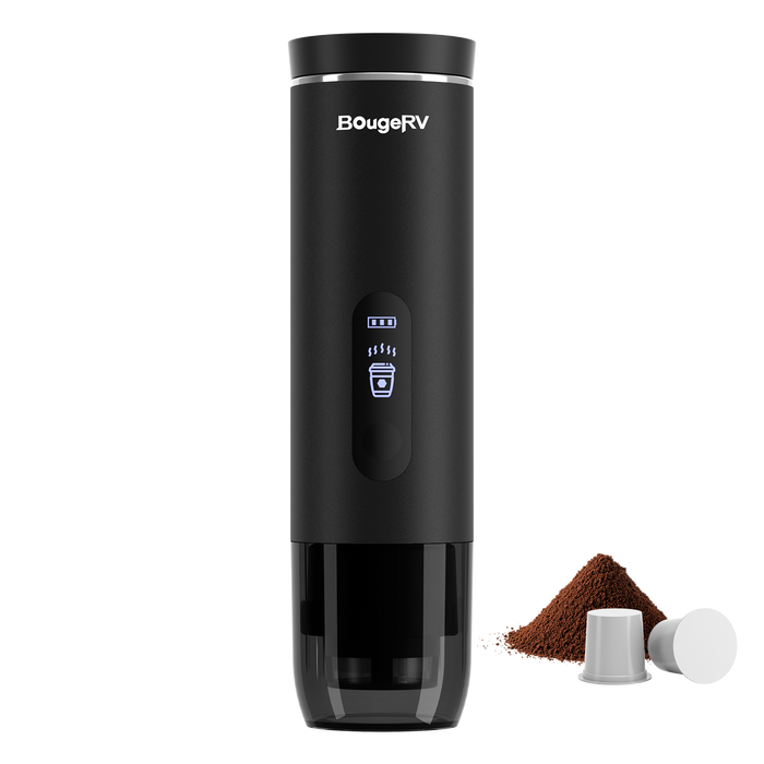 BougeRV Cordless Self-Heating Portable Coffee Maker – K-Cup Compatible - CM02 Coffee Maker