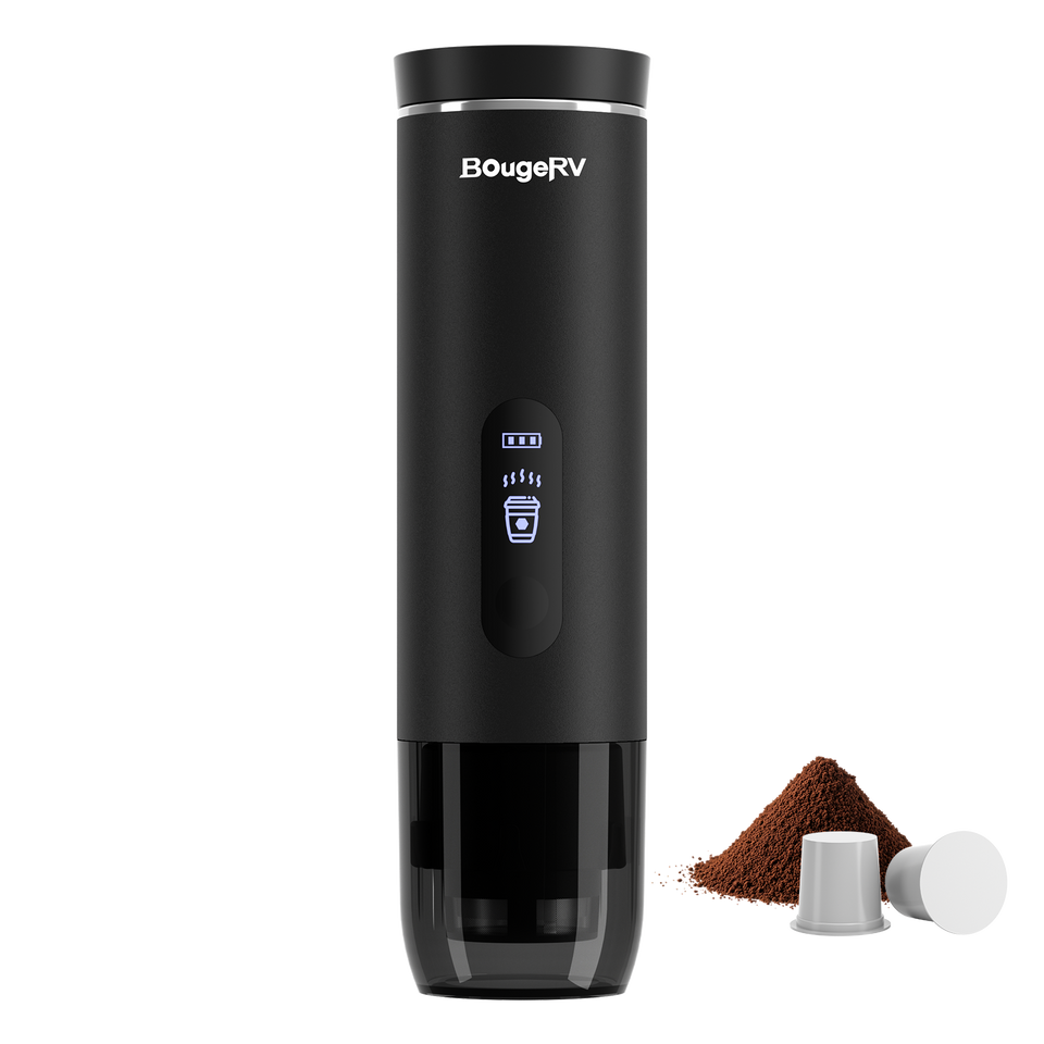 BougeRV Cordless Self-Heating Portable Coffee Maker – K-Cup Compatible