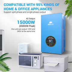 12kw 48v split phase inverter AC input 240V AC output 120V/240V (without MPPT)