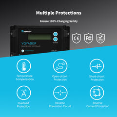 Renogy Voyager 12/24V 20A PWM Waterproof Solar Charge Controller