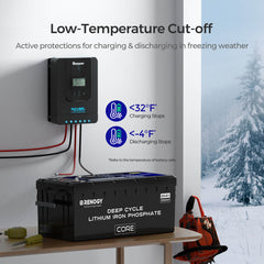 Renogy Core 24V 100Ah Deep Cycle Lithium Iron Phosphate Battery w/ Self Heating