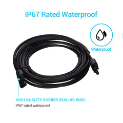 Renogy 20FT 10 AWG MC4 Solar Panel Extension Cable w/ Male to Female Solar Connector