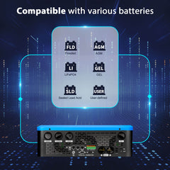 6.5KW 48V Split Phase Solar Inverter AC input 120V/240V AC output 120V/240V