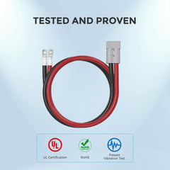 Renogy 5FT 4/0 AWG Anderson Adapter Cable (Anderson SB350 - 5/16 in Lugs)