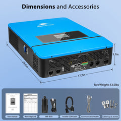 8KW 48V Split Phase Solar Inverter AC input 120V/240V AC output 120V/240V