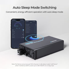 Renogy 3000W 12V Pro Pure Sine Wave Inverter w/ EcoSleep Mode