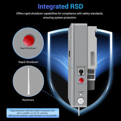 High Voltage 11.4KW Hybrid Split Phase Inverter with APS Transmitter