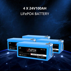Off Grid Solar Kit 6000W 24VDC 120V/240V LiFePO4 10.24KWH Lithium Battery 6 X 370 Watt Solar Panels SGK- PRO62
