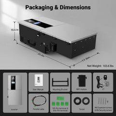 11.4kW 48V Split Phase Hybrid Solar Inverter | Whole Home Backup (200A)