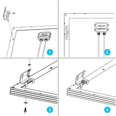 Renogy Solar Panel Mounting Curved Z Bracket  Set of 4
