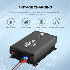 Renogy REGO 12.8V 400Ah Lithium Iron Phosphate Batteries w/ REGO 60A DC to DC Charger