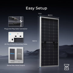Renogy 250W N-Type Bifacial Solar Panel