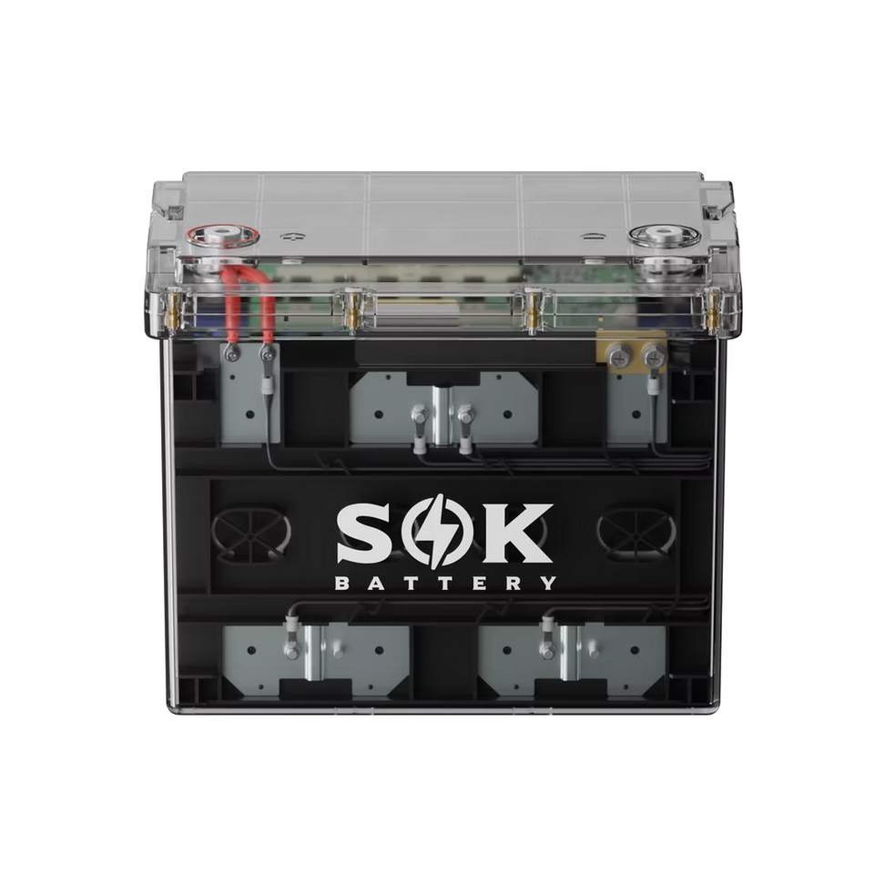 SK12V100PC | SOK 12V100Ah LiFePO4 Battery Bluetooth, Clear Sealed Box