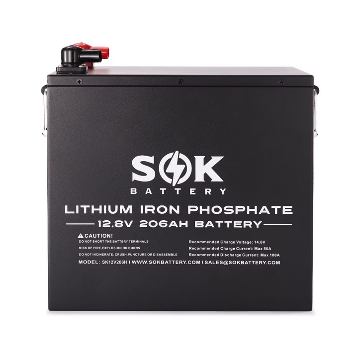 SK12V206H | 12V 206Ah LiFePO4 Battery Bluetooth & Built-In Heater