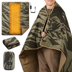 BougeRV 12V Portable Heated Blanket (Green)