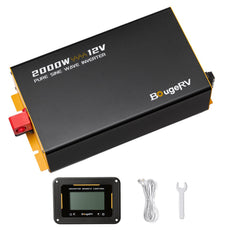 BougeRV 2000W 12V Pure Sine Wave Inverter with Bluetooth